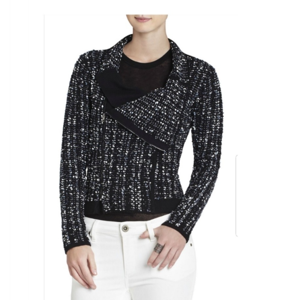 BCBGMaxAzria Reeve Moto Cardigan